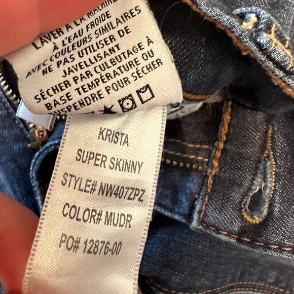 Hudson women’s denim, Krista Super skinny jeans, like new, size 25 - Picture 7 of 8